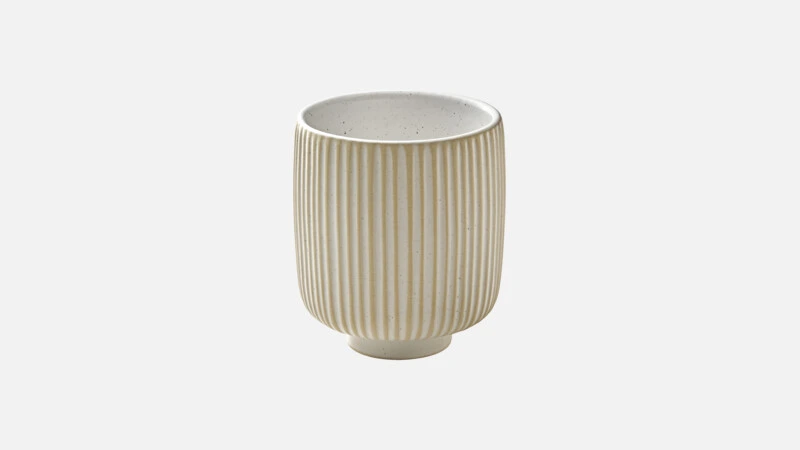 [PLG545091000582] NARA WHITE Tasse 0,3l D8 H10cm - beige