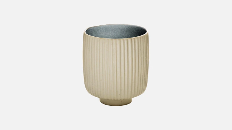 [PLG545091016151] NARA GREY Tasse 0,3l D8 H10cm - beige/grau
