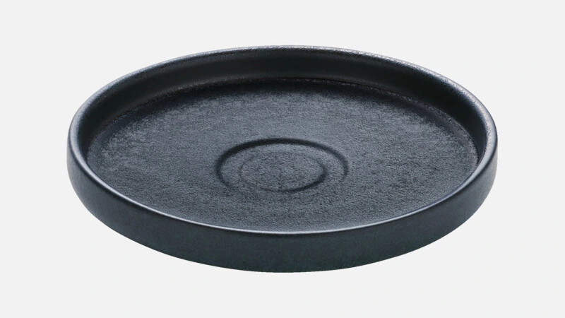 [PLG690091021090] NARA BLACK Untertasse D15 H2,5 - schwarz