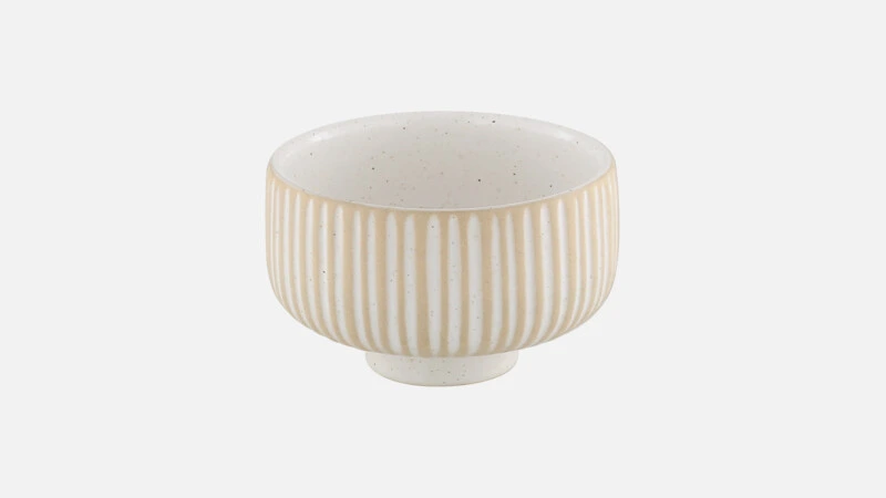 NARA WHITE Soße rund D8cm - beige