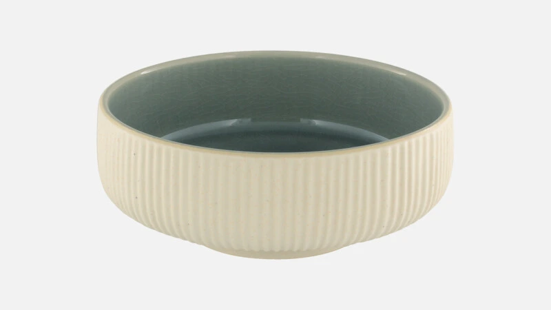 NARA GREY Schale D16cm H6 - grau/beige