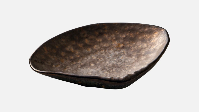 [PLG341791002623] SHELLS Teller organisch 17x14cm - bronz