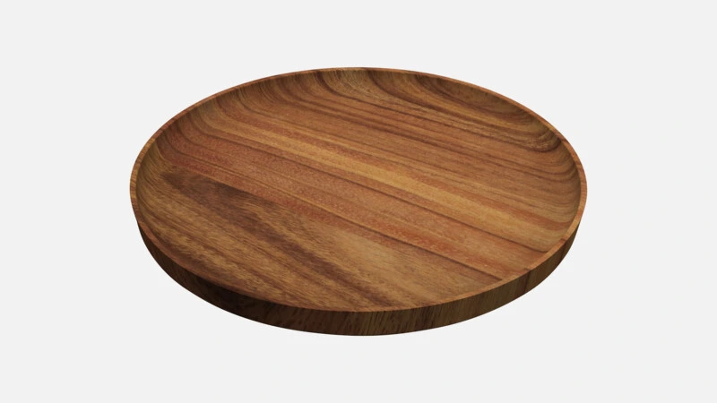[PLG740121591] Holz Teller rund D15 H2,5cm - holz