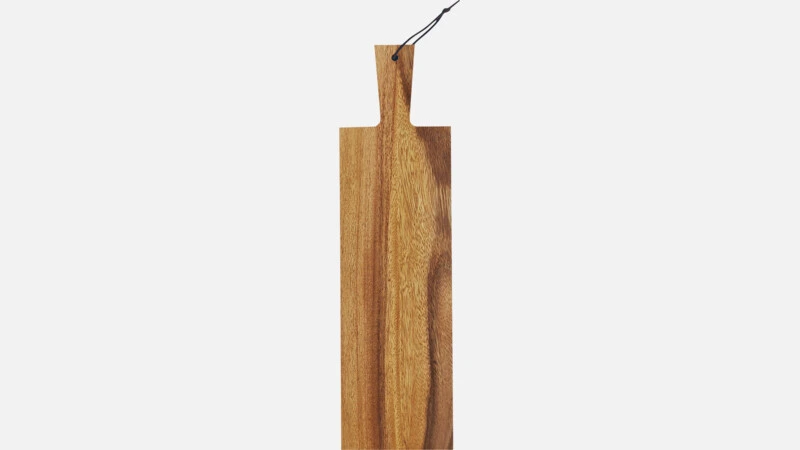 [PLG740570091] Servierbrett mit Griff rechteckig 40x14cm - holz