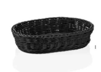 Besteckkorb oval 32x23x7 - schwarz