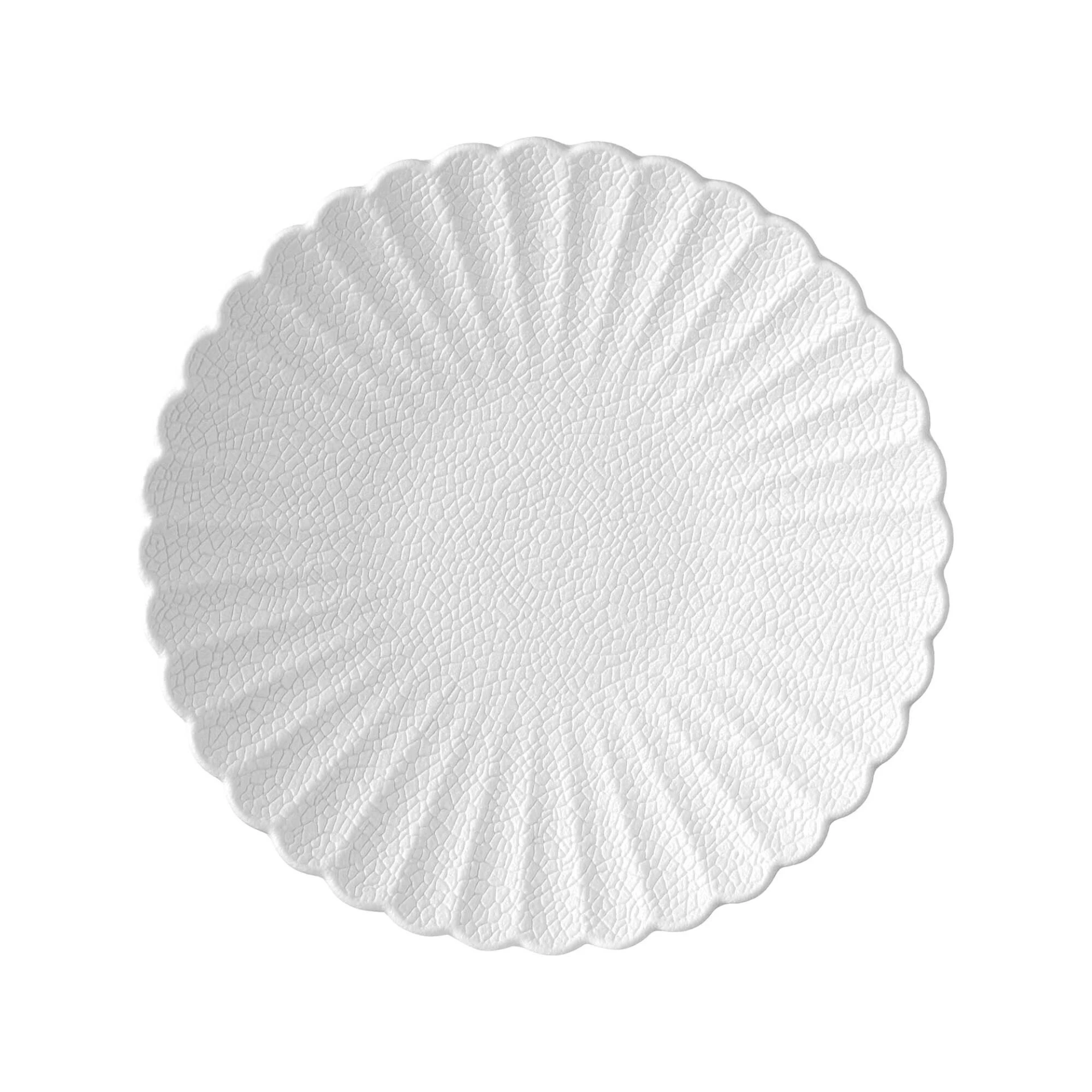 [PL762363] Fizz Teller blumenförmig D27cm box 3 - weiß