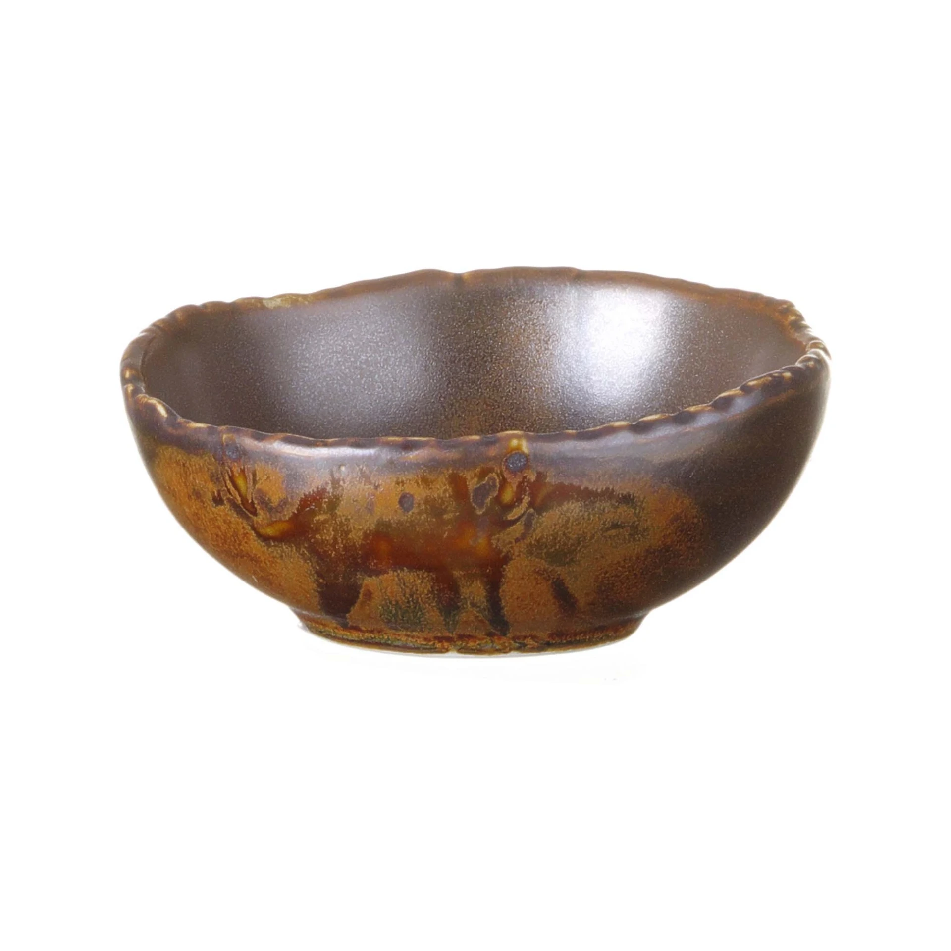 [PL760369] Soße organisch D8cm H3,5 - braun