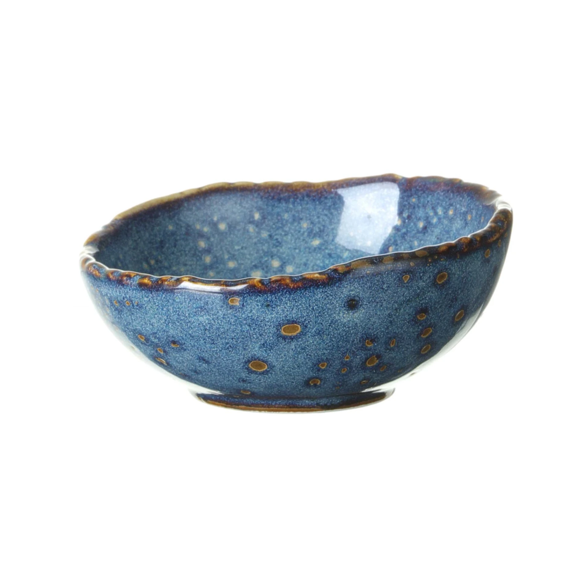 Soße organisch D8cm H3,5 - blau