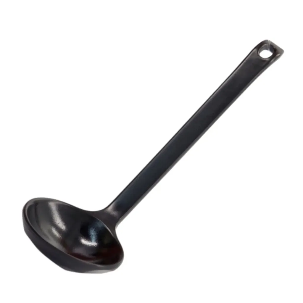 [JN33294] (D/R) MELAMIN Ramen Löffel 21cm - schwarz semimatt