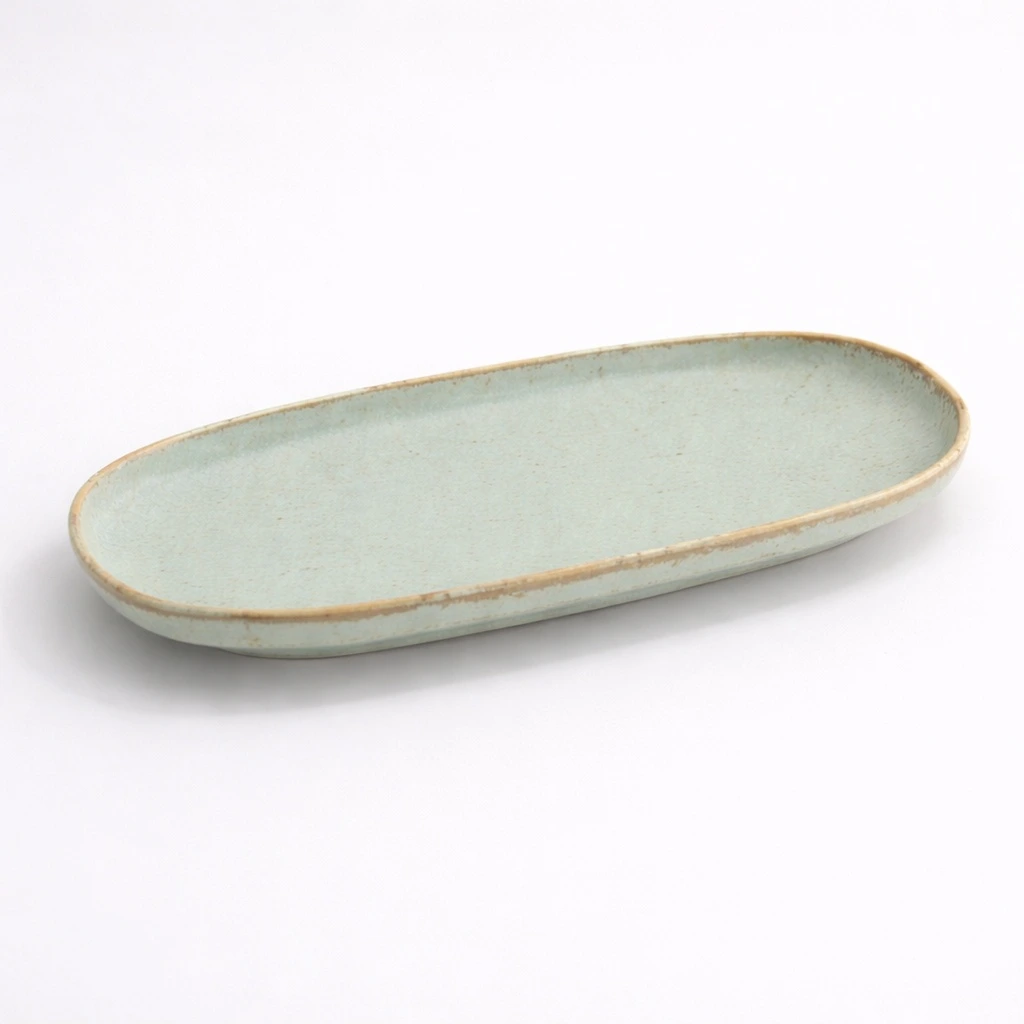 MINTO Teller oval 24x16x2 - türkis Box 3/36