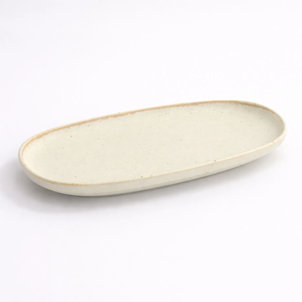 UMIZUNA Teller oval 24x16x2 - beige