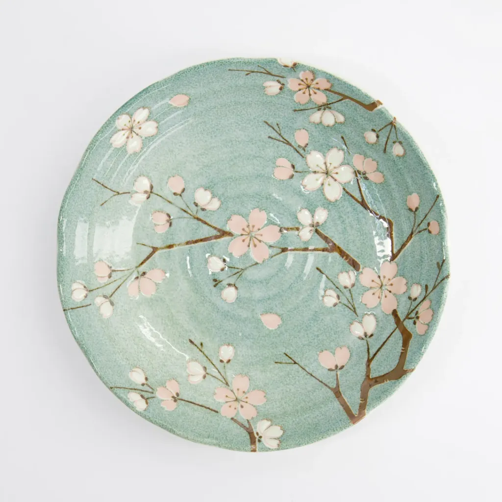 Sakura Fujisakura Plate 22x4cm Green