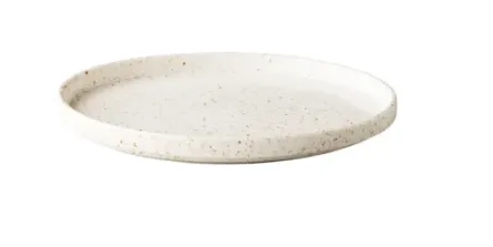 Teller mit erhöhtem Rand stapelbar weiß 25,4 cm
