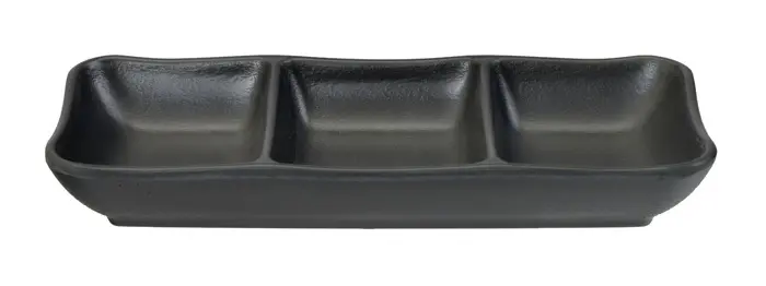 [JN08552] MELAMIN Zen Sauce 3-fach 19,6x8,4x2,7 Box 12/96