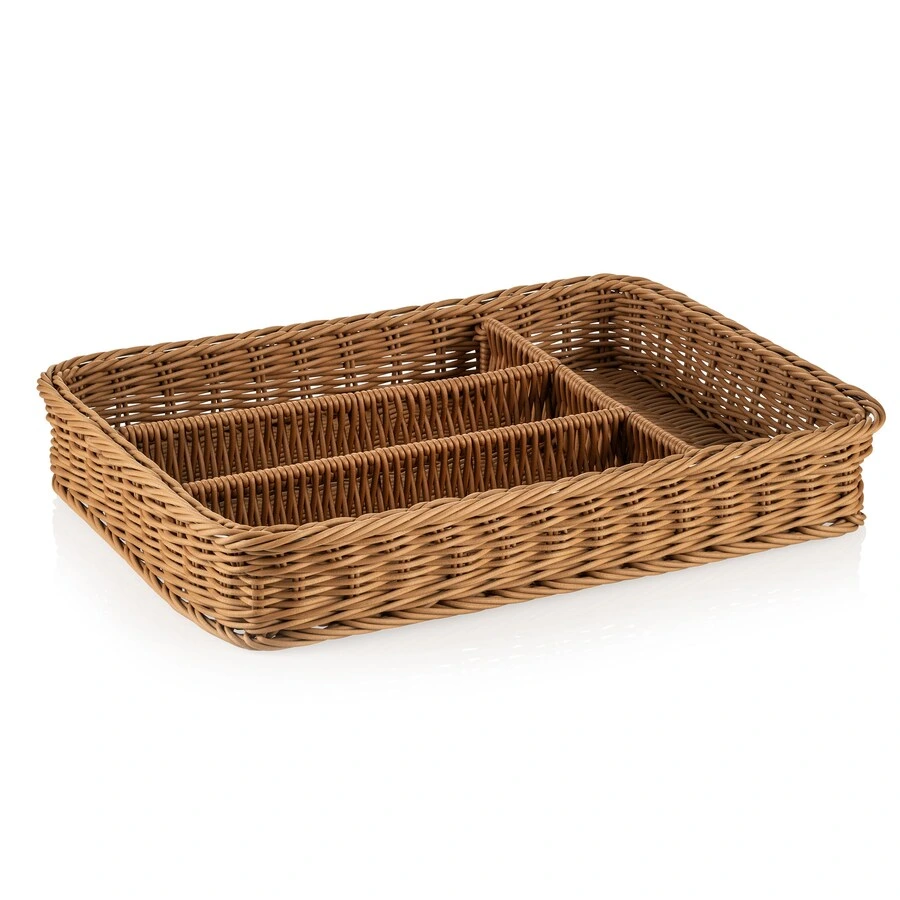 Besteckkorb braun 40x30x6,5cm aus Polypropylen