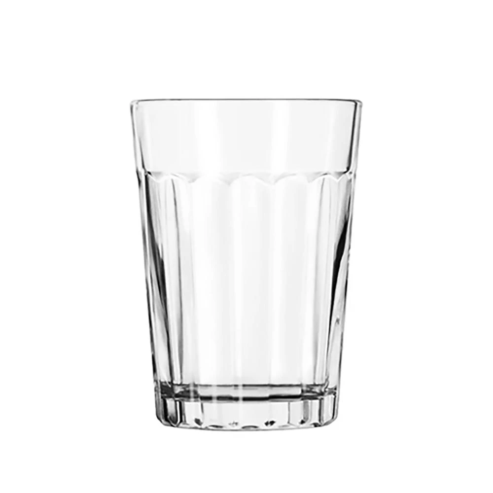 PANELED TUMBLER Trinkglas H10,5cm 20cl - Transparent