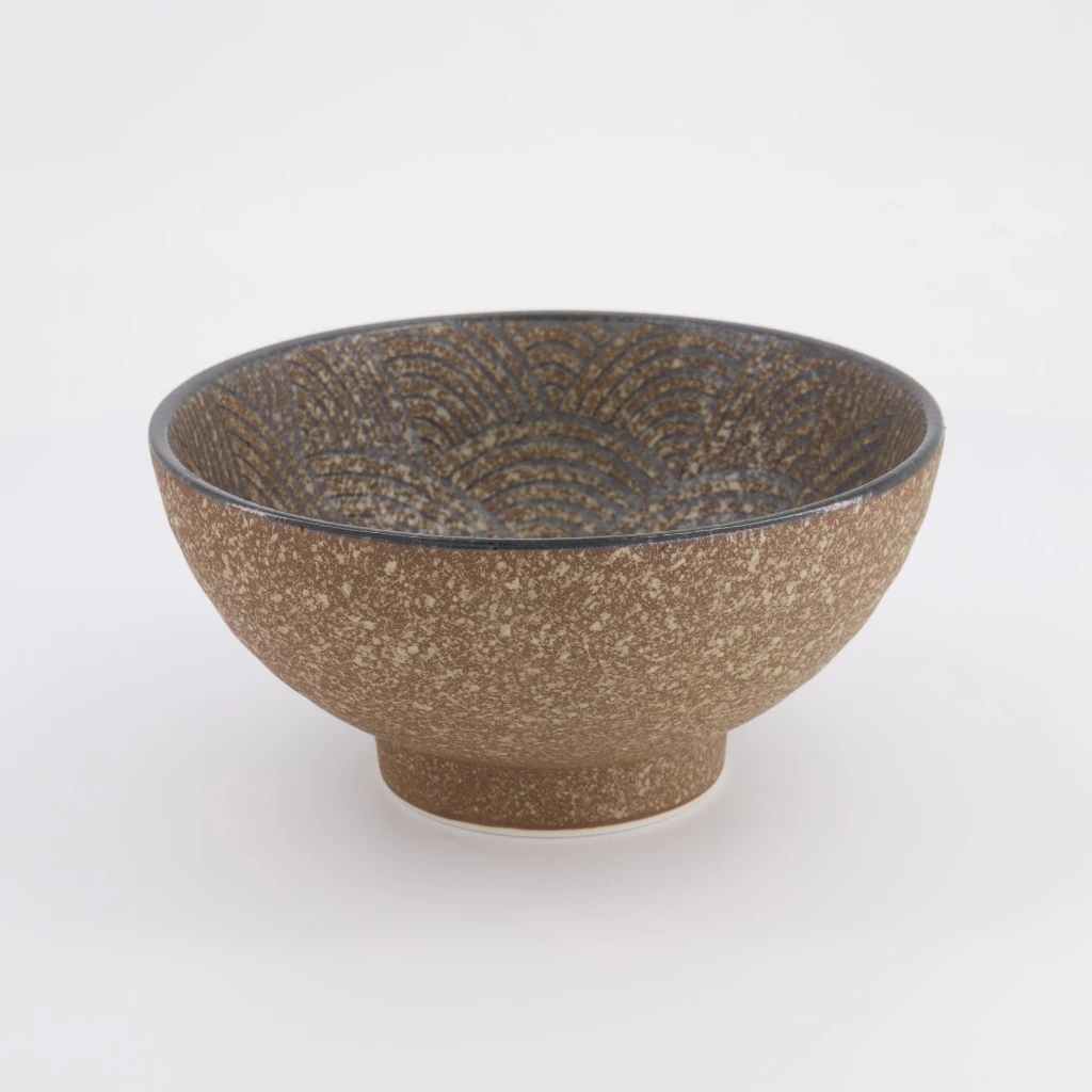 MINOYAKI Schale D19,5 H9,5 - Braun