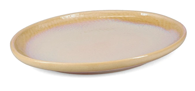 SAND BASE Servierschale L36 x B26 Beige/Braun/Weiß