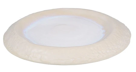 PURE PEARL ICON Teller flach oganisch L20 - Perle/Weiß
