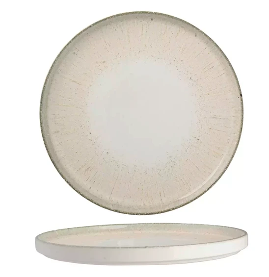 [MA536514] ARIANE Bord Iris Grey mit Rand D21cm - grau/beige