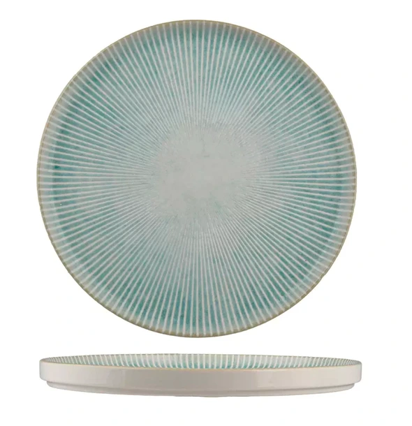 [MA536476] ARIANE Bord Coupe Paros Aqua mit Rand D25cm - blau