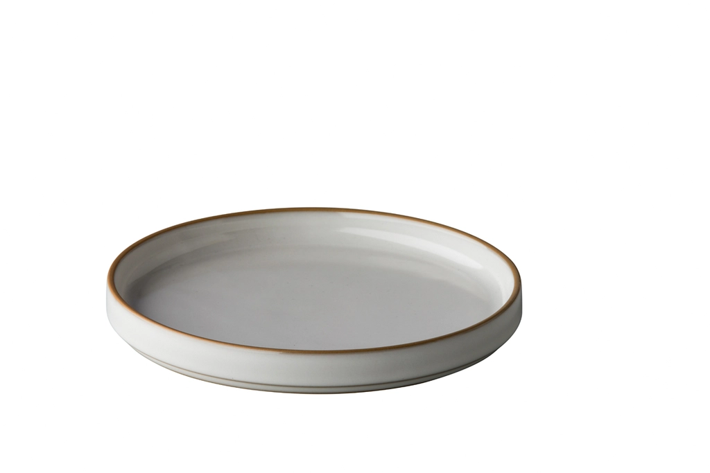 [STQU18025] Teller weiss 20cm stapelbar  - Japan