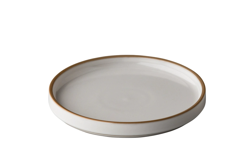 [STQU18027] Teller weiss 20cm stapelbar  - Japan