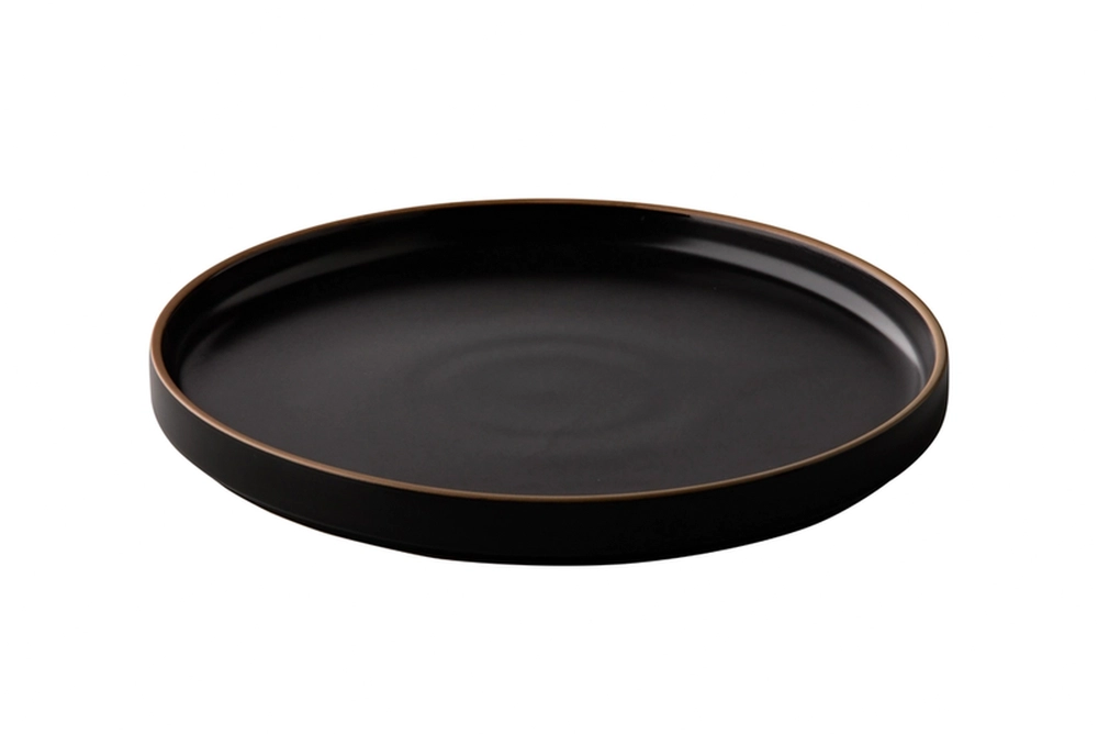 Teller schwarz 23cm stapelbar  - Japan