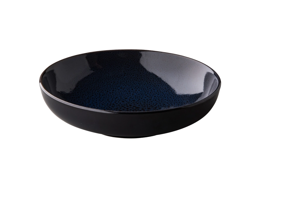 [STQU90002] Teller tief blau 22cm - Speckle