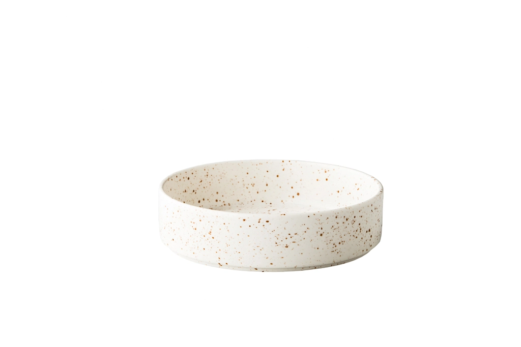 [STQU35105] Teller tief mit hohem Rand stapelbar weiß 18x5 cm - ShApes