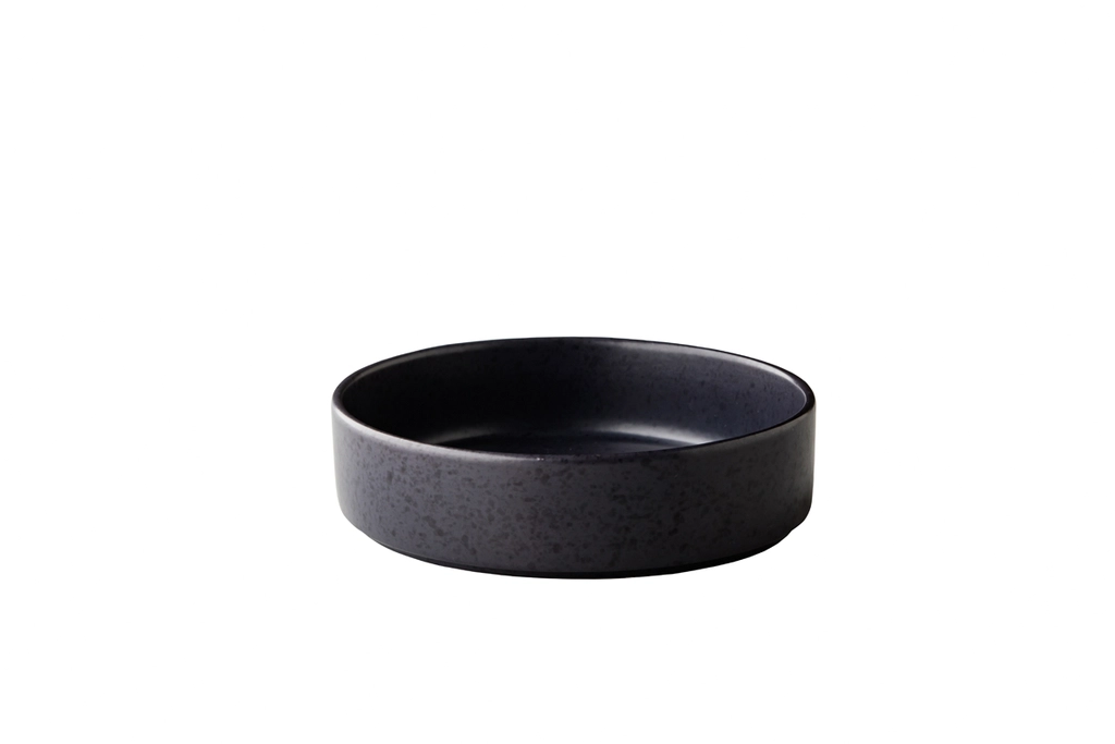 [STQU35115] Teller tief mit hohem Rand stapelbar schwarz 18x5 cm - ShApes