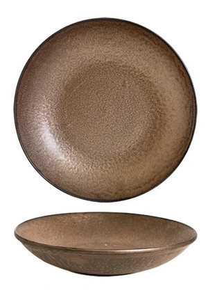 [SP2040047] Bronze Tiefer Teller Round 28 cm CT6