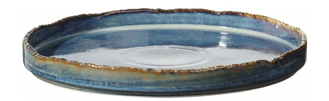[PL768266] Eminence Teller flach mit Rand D21cm - blau