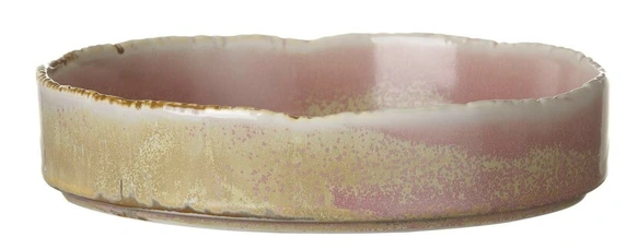 [PL767757] ROSA Teller mit hohem Rand D25cm - rosa