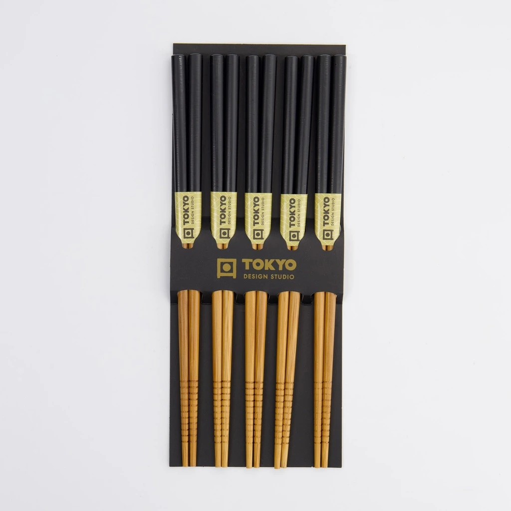 5er Stäbchen Set | schwarz Box 10/200
