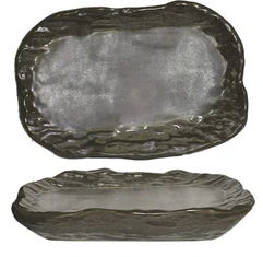 Oval Teller Crude Sprout 29x18cm CT6