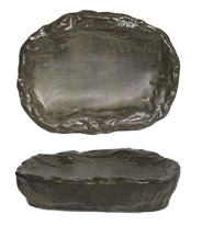 Oval Teller Crude Sprout 21x16cm CT6