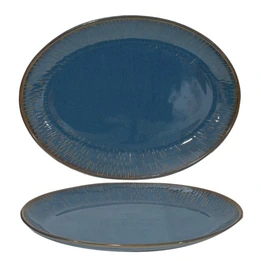 Oval Teller Welle Rhea 31x23cm CT6