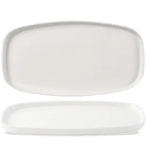 [WHWO341] White Oblong Chefs Plates     35 x 18.5 13 3/4" x 7 1/4" H: 2 Box 6