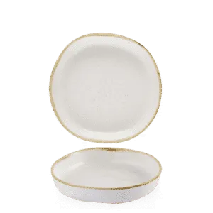 Stonecast Barley White Organic Walled Bowl     23 x 4.5 9 x 1 3/4" Box 6