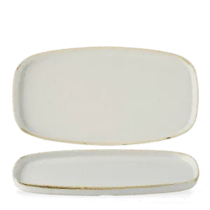 Stonecast Barley White Oblong Chefs Plates     30 x 15.4 11 3/4" x 6" H: 2 Box 6