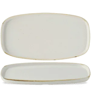 [SWHSWO341] Stonecast Barley White Oblong Chefs Plates     35 x 18.5 13 3/4" x 7 1/4" H 2 Box 6