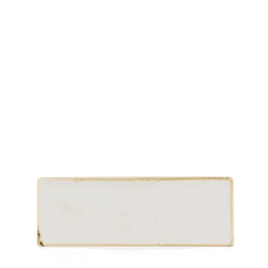 Stonecast Barley White Oblong Plate   24.7 x 8.8 9 6/8" x 3 3/8" Box 6
