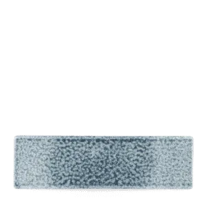 Raku Topaz Blue Oblong Plate   29.5 x 8.8 11 1/2" x 3 3/8" Box 6
