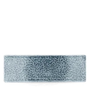 Raku Topaz Blue Oblong Plate   32.3 x 10.512 3/4" x 4 1/8" Box 6