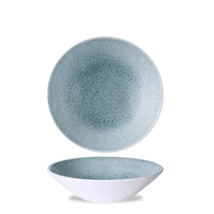 [RKTBEB191] Raku Topaz Blue Evolve Deep Coupe Bowl    19.6 7 3/4" H: 5.5 75 26oz Box 6