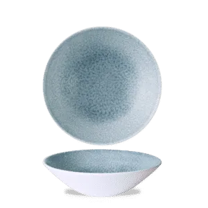 Raku Topaz Blue Evolve Deep Coupe Bowl    22.2 8 3/4" H: 6.5 110 39oz Box 6