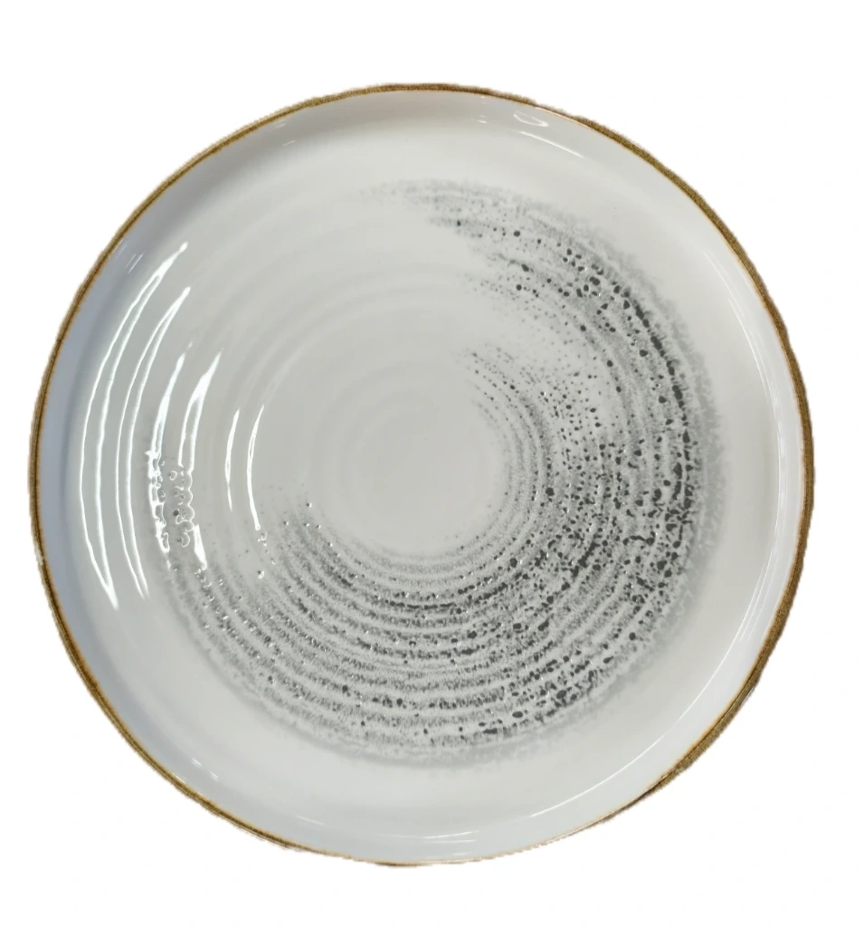 Homespun Accents Jasper Grey  Walled Plate    26 10 1/4" H: 2 Box 6