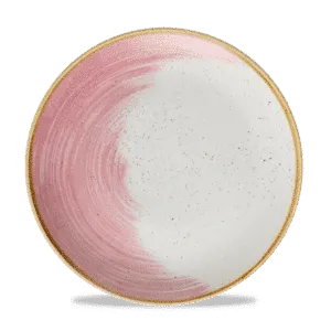 Stonecast Accents Petal Pink Evolve Coupe Plate   28.8 11¼" Box 12