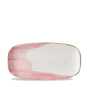 Stonecast Accents Petal Pink  Chefs Oblong Plate    29.8 x 15.3 11¾ x 6" Box 12